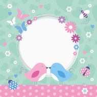 love birds greeting card