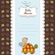 funny baby boy announcement card N18