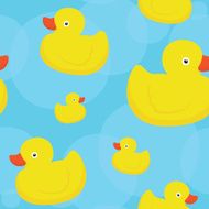 Rubber duck blue pattern