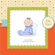 New baby announcement card N43