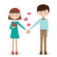 Cute young couple in love