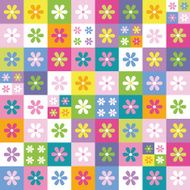 colorful flowers collection pattern