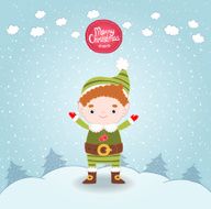 Christmas elf background