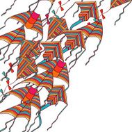 Vector kites for your design Hand drawn illustration N2