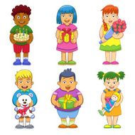 children celebrating