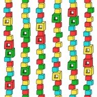 Seamless pattern with towers