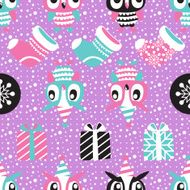 Christmas Seamless background Holiday pattern for your design N6