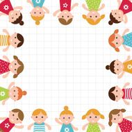 Kids frame Vector illustration N3