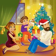 Family on Christmas Eve