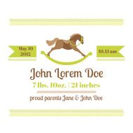 Baby Shower and Arrival Card -