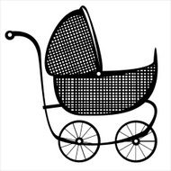 retro buggy vector on white background
