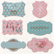 Vintage Design elements for scrapbook N3