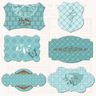 Vintage Design elements for scrapbook N4