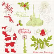 Christmas Vintage Design Elements