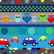 Seamless striped pattern for little boy