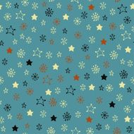Colorful seamless abstract winter retro pattern