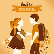 Vintage students background