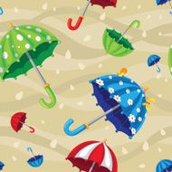 seamless rainbow umbrellas
