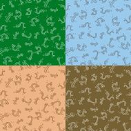 seamless wallpaper with worms