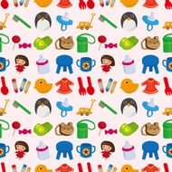 seamless baby toy pattern N5