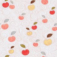 Seamless background with apples N3