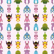 seamless monster pattern N13