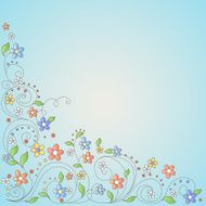 Background with flowers