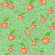 Seamless apple background