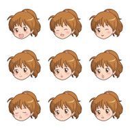 Girl face N12