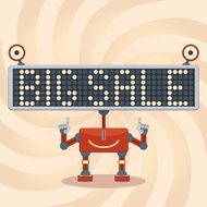Scoreboard robot