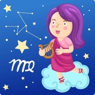 Zodiac signs -Virgo Illustration N2