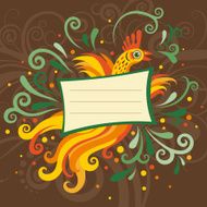 Birthday card with bird