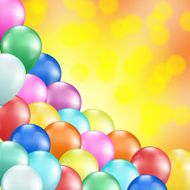 holiday background with balloons