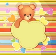 Baby shower card N122