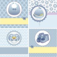 Cute templates for baby card