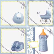 Cute templates for baby card N2