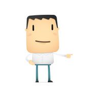 funny cartoon casual man N7