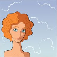 Romantic girl on the beach