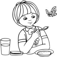 Girl and butterfly N4