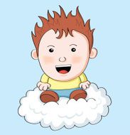 Kid on a cloud