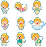 cartoon angel icons