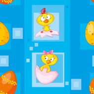 seamless easter eggs blue