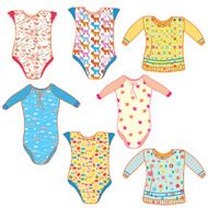 Baby t-shirts and sweaters with patterns