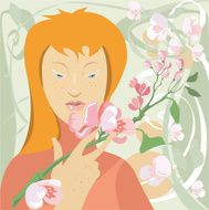 Woman spring