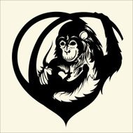 Monkey tatto