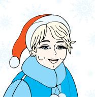 Winter boy (vector)