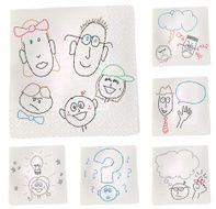 Napkin Sketch - Heads