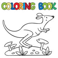 Coloring book of little kangaroo N3