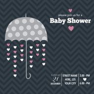 Baby girl invitation for baby shower N4