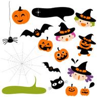 Halloween Icons Design Element